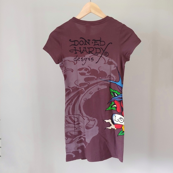 Ed Hardy Designs T-Shirt Short Sleeve Vintage Size Medium - Picture 2 of 13